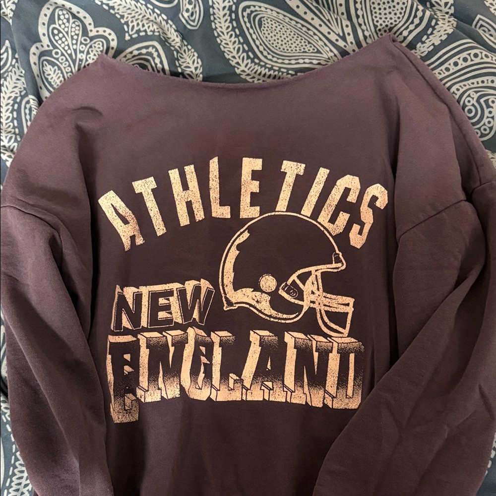 Womens Off The Shoulder Athletica Sweatshirt